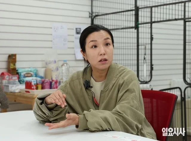 동물구조단체 위액트 함형선 대표 보도 사진
