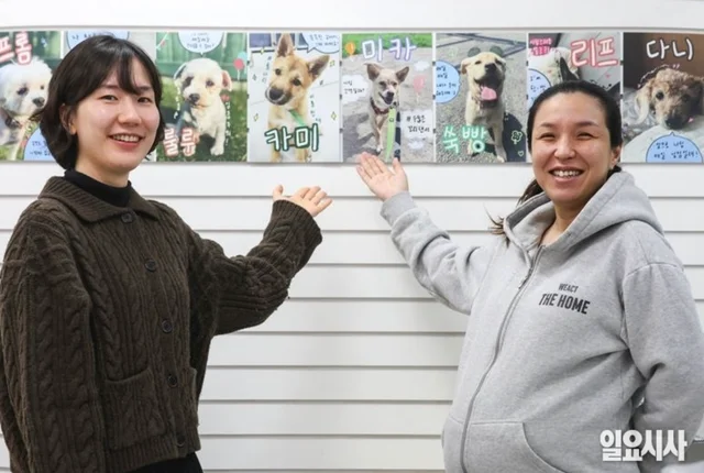 위액트 함형선 대표 & 전혜수 활동가 보도 사진