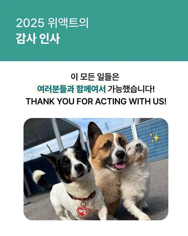 2025 위액트와 여러분들이 함께 만든 기적 ! 현장 사진